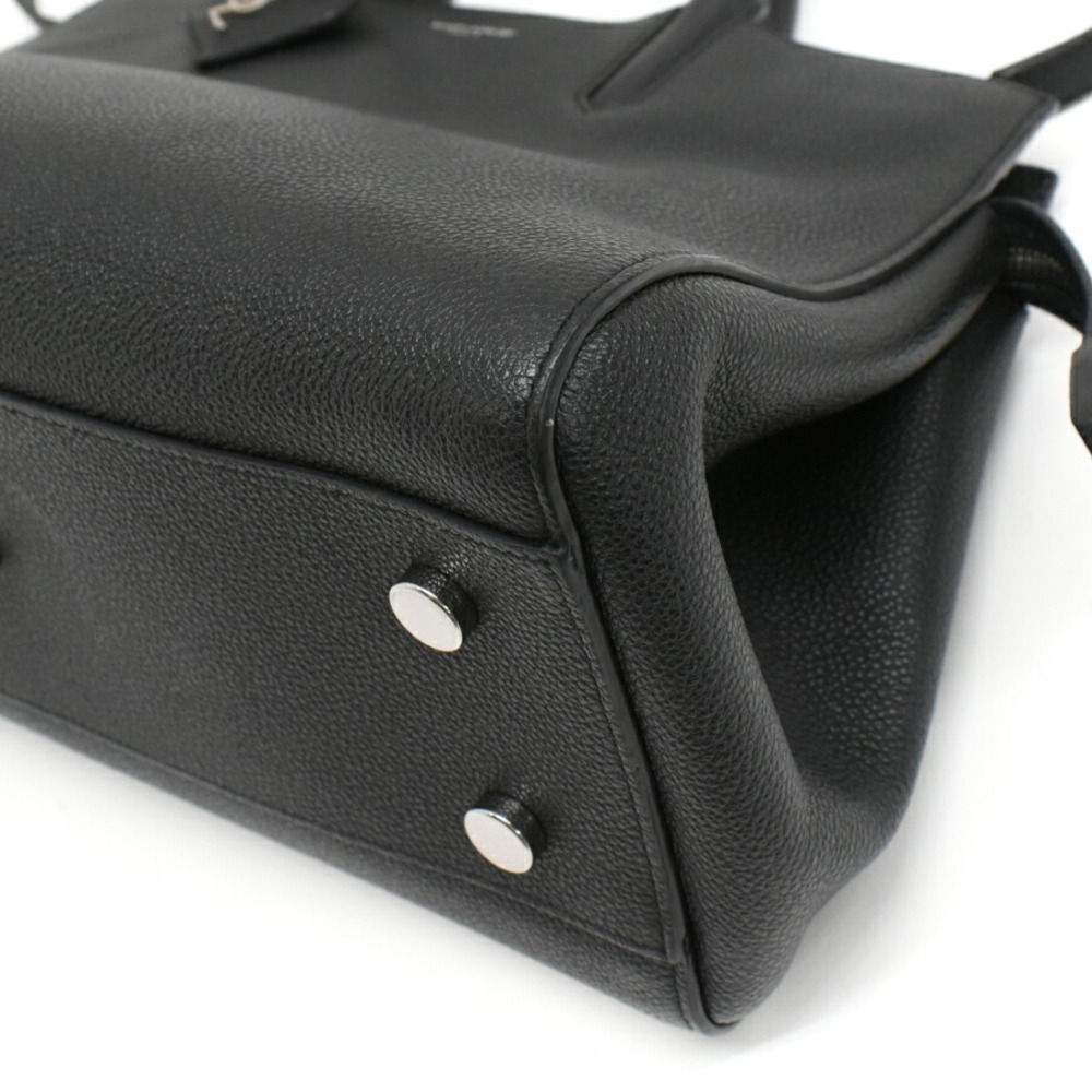 Saint Laurent Paris Cabas Rive Gauche Handbag Black Leather - Picture 5 of 9